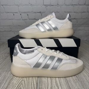 Adidas Barreda Decode Tennis Shows Women’s 9 White Silver JI2321 New